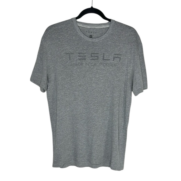 TESLA Made in California Gray Tee size Medium - Picture 1 of 13